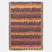 Abstract pattern seamless botanical 4 deken (Voorkant Verticaal)