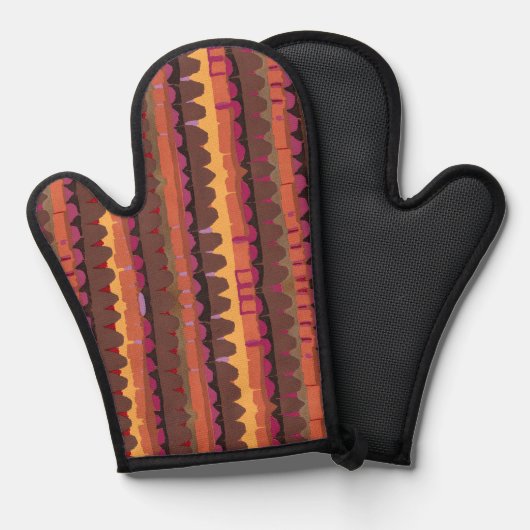 Abstract pattern seamless botanical 4 ovenwant (Voorkant / Achterkant)