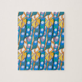 Abstract pattern seamless illustration 2 legpuzzel