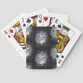 Abstract pattern , seamless illustration 7 pokerkaarten