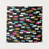 Abstract pattern with textured geometric shapes. a wandkleed (Voorkant (horizontaal))