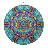 Abstract Patterns 26 Dart Board Dartbord (Voorkant)