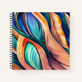 Abstract Pauw Notitieboek
