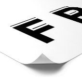 Abstract Peace Freedom Delivery Minimalist Art Poster (Hoek)