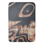 Abstract peach Black Bling Badmat (Voorkant Verticaal)