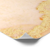 Abstract   Peach Oranje Gold Alcohol Ink Poster (Hoek)