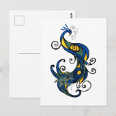 Abstract Peacock Briefkaart (Voorkant / Achterkant)