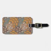 Abstract Peacock Feather Pattern Bagagelabel (Voorkant horizontaal)