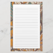 Abstract Peacock Feather Pattern Briefpapier (Voorkant)