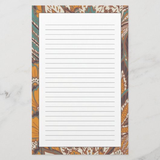 Abstract Peacock Feather Pattern Briefpapier (Voorkant)