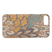 Abstract Peacock Feather Pattern Case-Mate iPhone Case (Achterkant (Horizontaal))