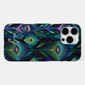 Abstract Peacock Feather Pattern iPhone Hoesje (Achterkant horizontaal)