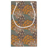 Abstract Peacock Feather Pattern Klein Cadeauzakje (Achterkant)