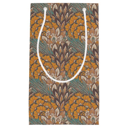 Abstract Peacock Feather Pattern Klein Cadeauzakje (Voorkant)