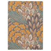 Abstract Peacock Feather Pattern Klembord (Achterkant)