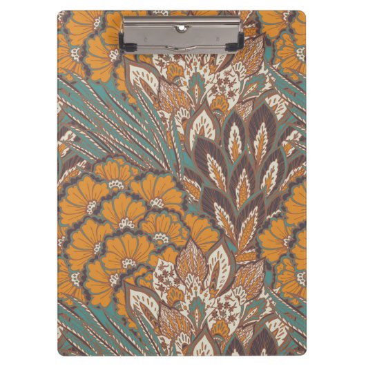 Abstract Peacock Feather Pattern Klembord (Voorkant)