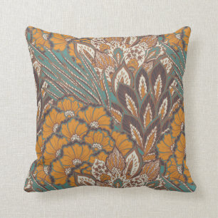 Abstract Peacock Feather Pattern Kussen