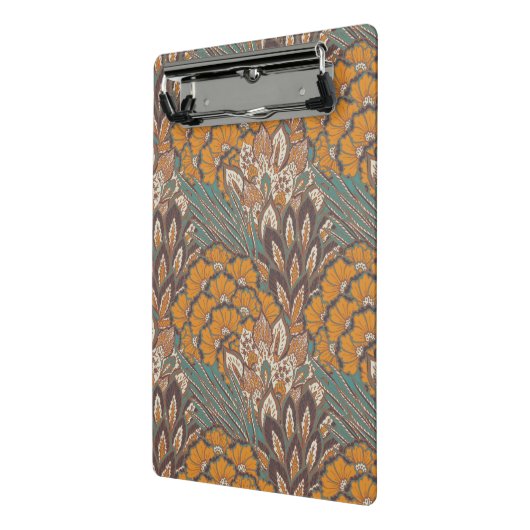 Abstract Peacock Feather Pattern Mini Klembord (Angled2)