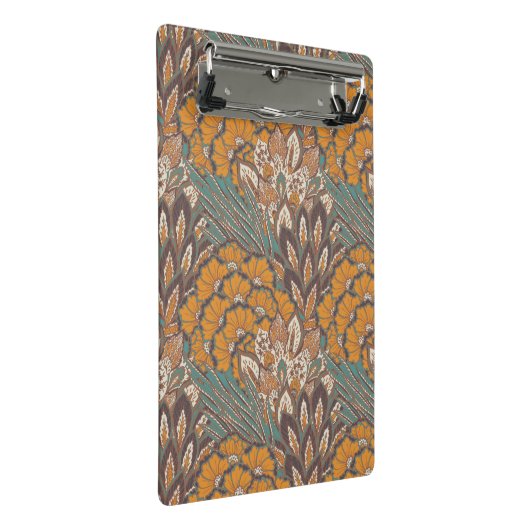 Abstract Peacock Feather Pattern Mini Klembord (Schuin)