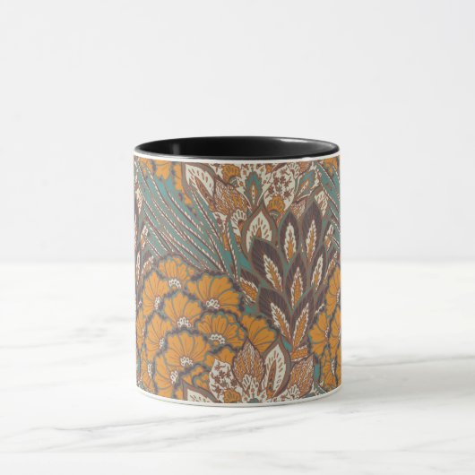 Abstract Peacock Feather Pattern Mok (Midden)