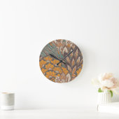 Abstract Peacock Feather Pattern Ronde Klok (Huis)