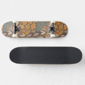 Abstract Peacock Feather Pattern Skateboard (Horizontaal)