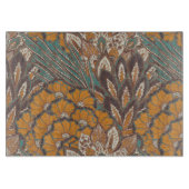 Abstract Peacock Feather Pattern Snijplank (Voorkant)