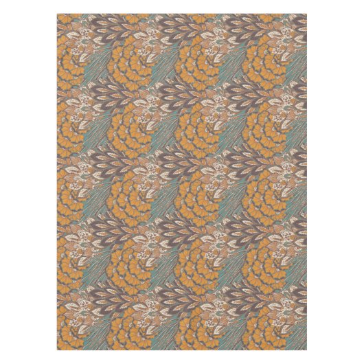 Abstract Peacock Feather Pattern Tafelkleed (Voorkant)