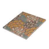 Abstract Peacock Feather Pattern Tegeltje (Zijkant)