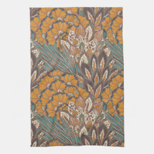 Abstract Peacock Feather Pattern Theedoek