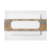 Abstract Peacock Feather Pattern Uitnodigingen Wikkel (Voorkant Voorbeeld)