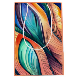 Abstract Peacock Medium Cadeauzakje