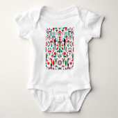 Abstract Peacock Romper (Voorkant)