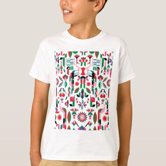 Abstract Peacock T-shirt (Voorkant)