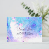 Abstract Peacock, Waterverf Bedankt kaarten (Staand voorkant)