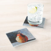 Abstract Pear Glazen Onderzetter (Schuin)