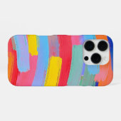 Abstract penseel iPhone hoesje (Achterkant horizontaal)