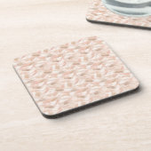 Abstract penseelstreekpatroon bier onderzetter (Linkerzijde)