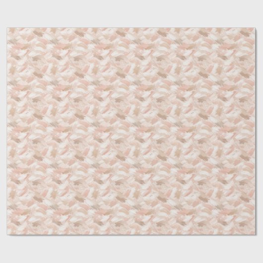 Abstract penseelstreekpatroon cadeaupapier (Vlak)