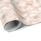 Abstract penseelstreekpatroon cadeaupapier (Rol Hoek)