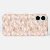 Abstract penseelstreekpatroon Case-Mate iPhone case (Achterkant (horizontaal))