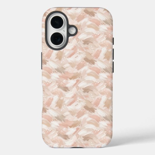 Abstract penseelstreekpatroon Case-Mate iPhone case (Achterkant)