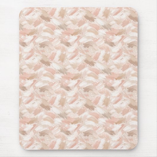 Abstract penseelstreekpatroon muismat (Voorkant)