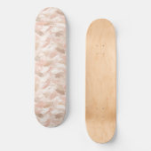 Abstract penseelstreekpatroon persoonlijk skateboard (Voorkant)