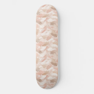 Abstract penseelstreekpatroon persoonlijk skateboard
