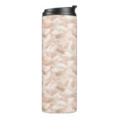 Abstract penseelstreekpatroon thermosbeker (Gedraaid links)