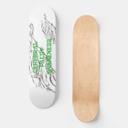 abstract persoonlijk skateboard (Voorkant)