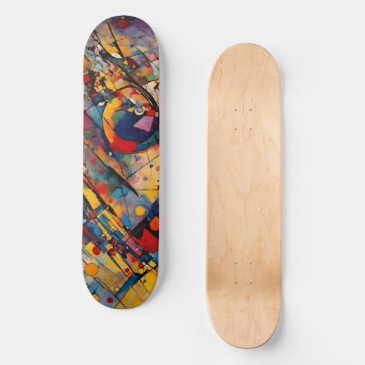 Abstract Persoonlijk Skateboard (Voorkant)