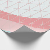 Abstract Perzik & Blauwe Cadeaupapier (Hoek)
