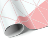 Abstract Perzik & Blauwe Cadeaupapier (Rol Hoek)